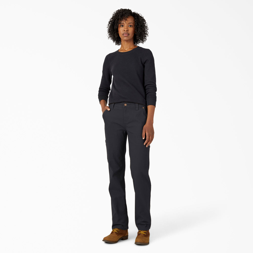 Women's FLEX Relaxed Straight Fit Duck Carpenter Pants | Dickies online shop