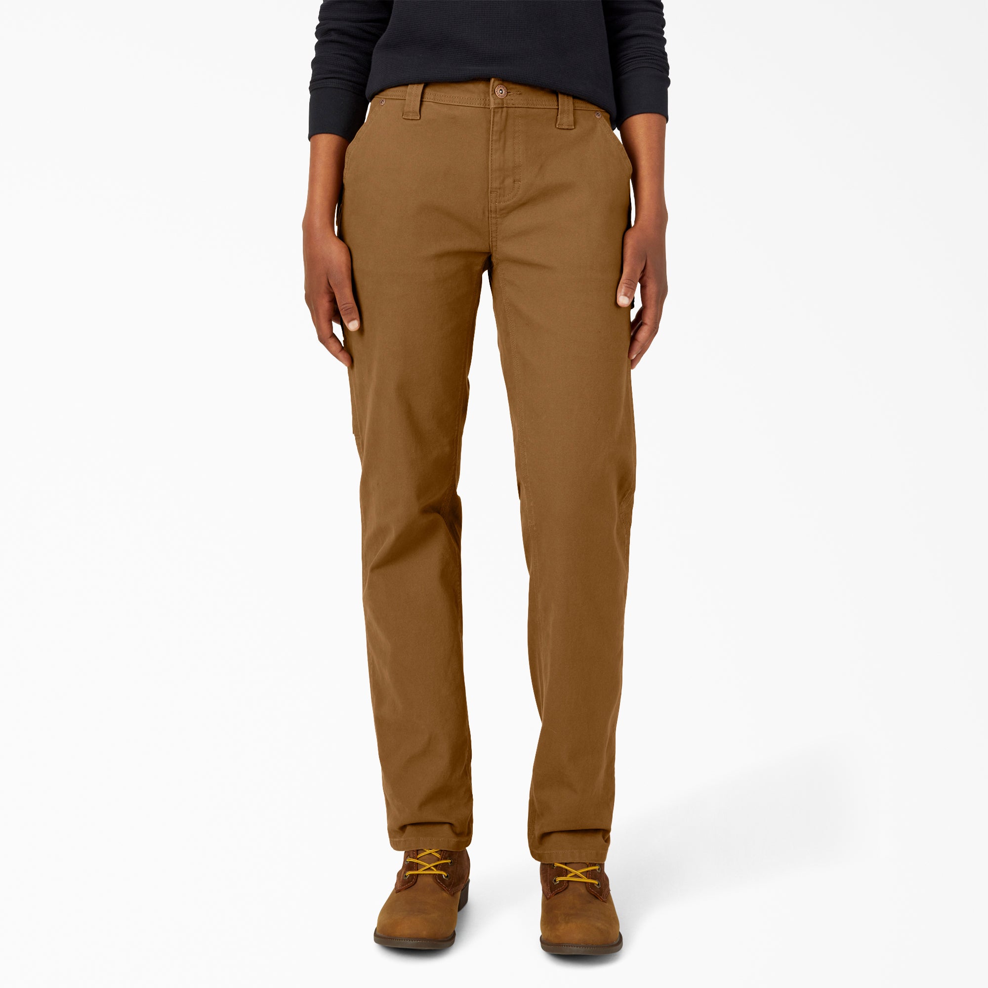 Women's FLEX Relaxed Straight Fit Duck Carpenter Pants | Dickies online shop