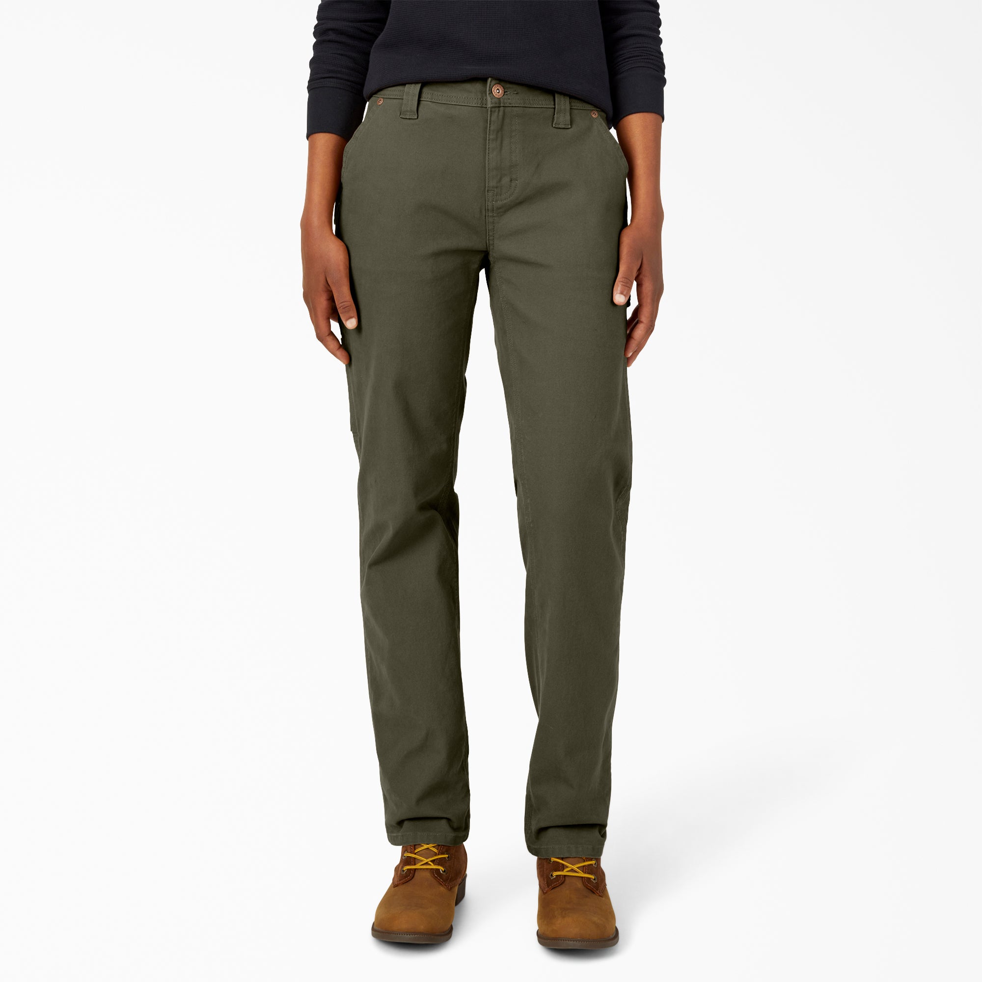 Women's FLEX Relaxed Straight Fit Duck Carpenter Pants | Dickies online shop
