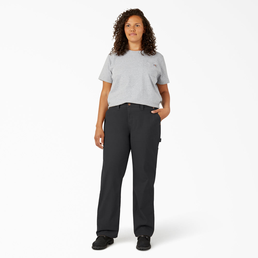 Women's Plus FLEX Relaxed Straight Fit Duck Carpenter Pants | Dickies outlet