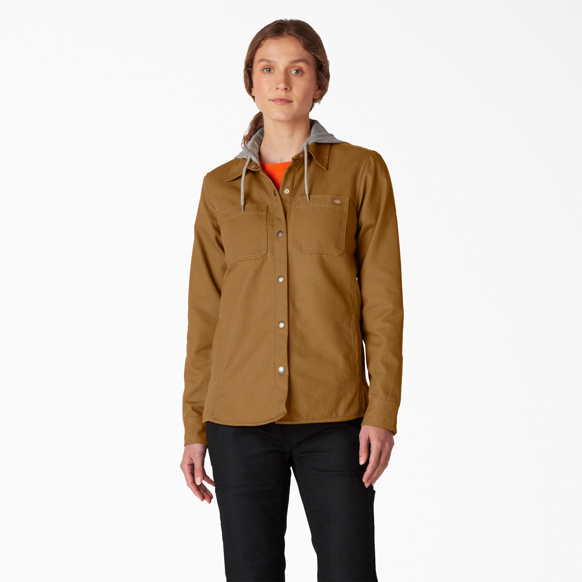 Women's Duck Hooded Shirt Jacket | Dickies for sale