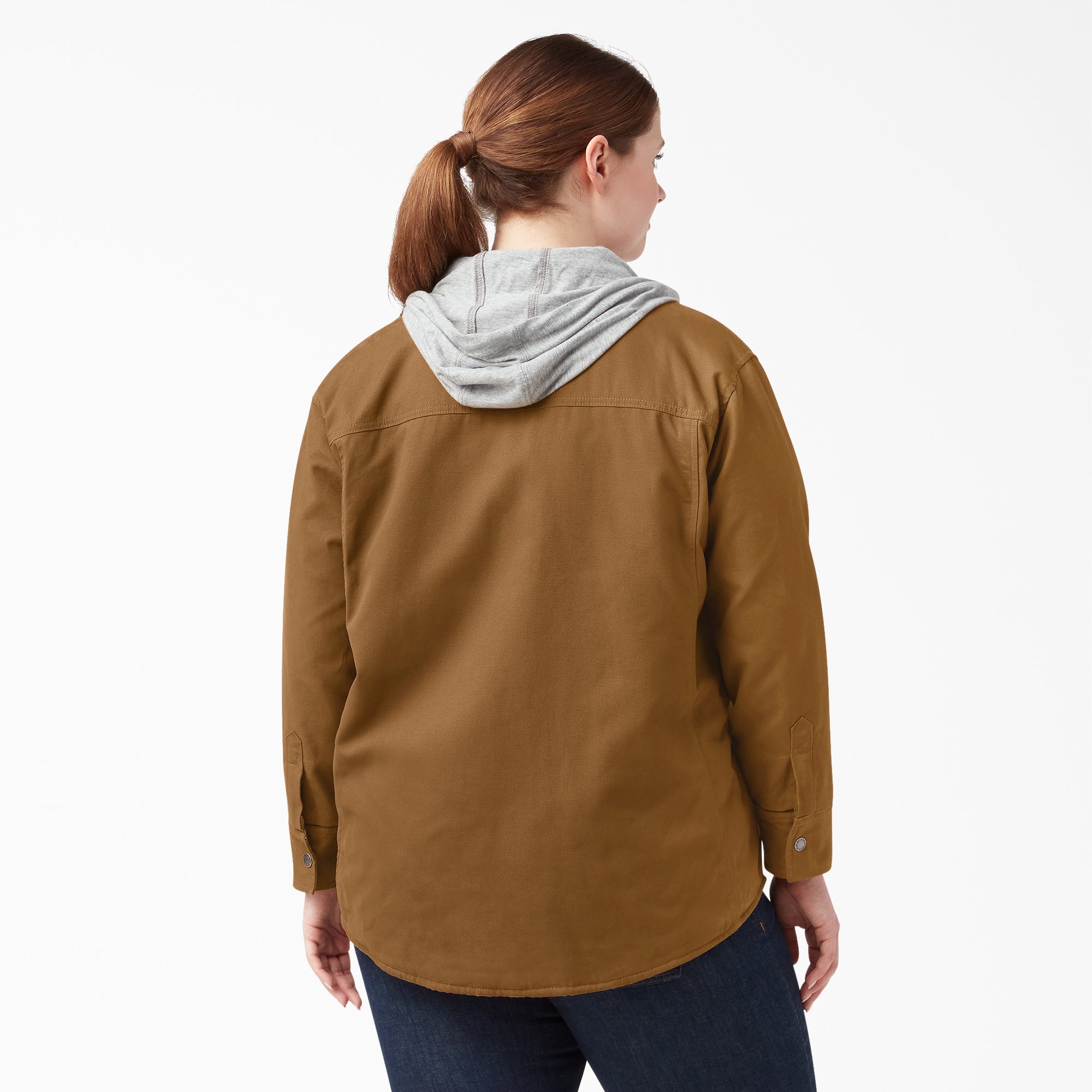 Women's Plus Duck Hooded Shirt Jacket | Dickies online