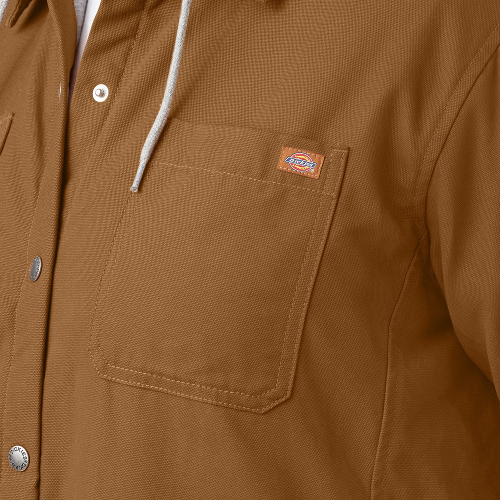 Women's Plus Duck Hooded Shirt Jacket | Dickies online