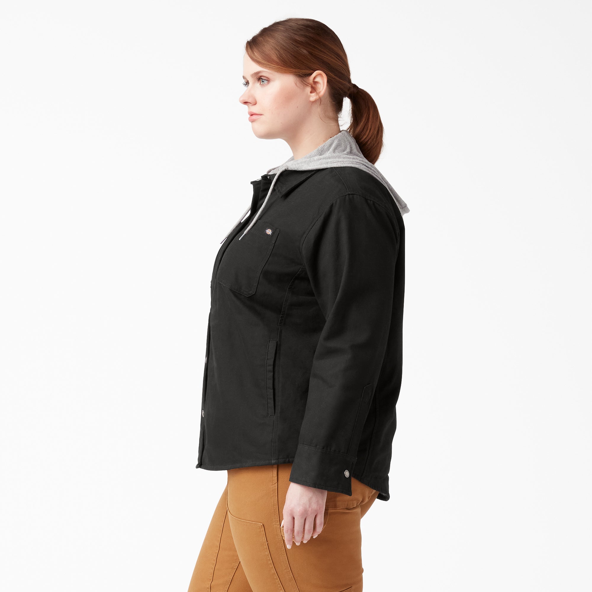 Women's Plus Duck Hooded Shirt Jacket | Dickies discount