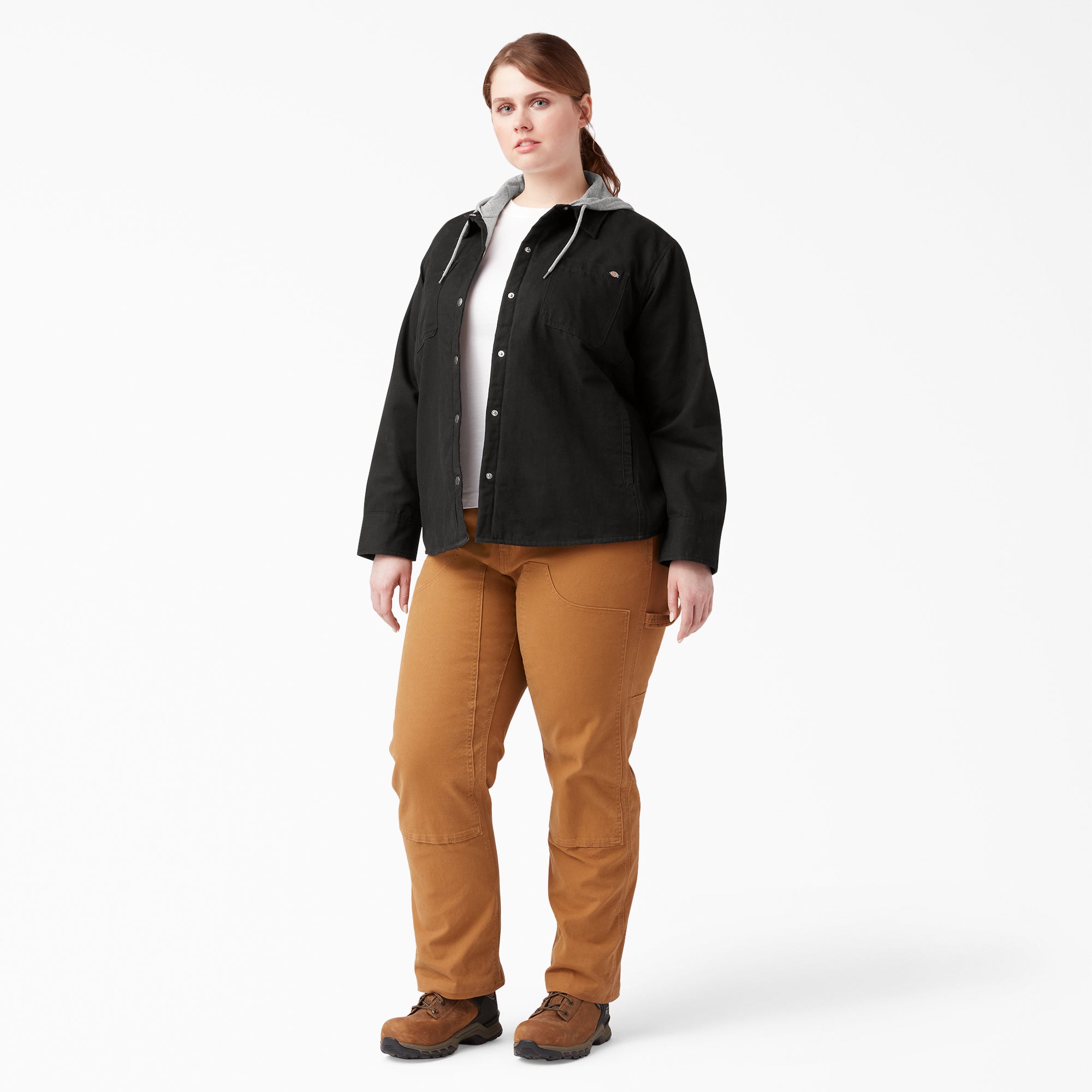 Women's Plus Duck Hooded Shirt Jacket | Dickies discount