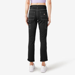 Women's Slim Straight Fit Roll Hem Carpenter Pants | Dickies near me