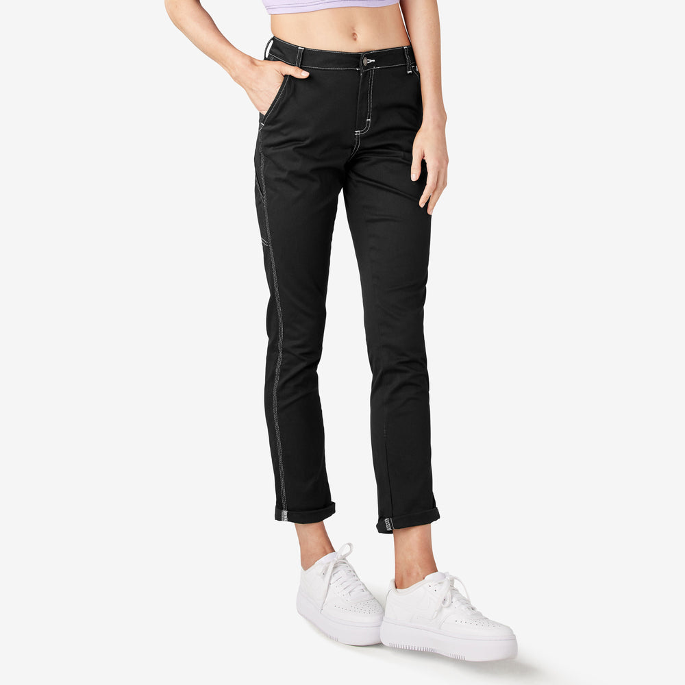 Women's Slim Straight Fit Roll Hem Carpenter Pants | Dickies near me
