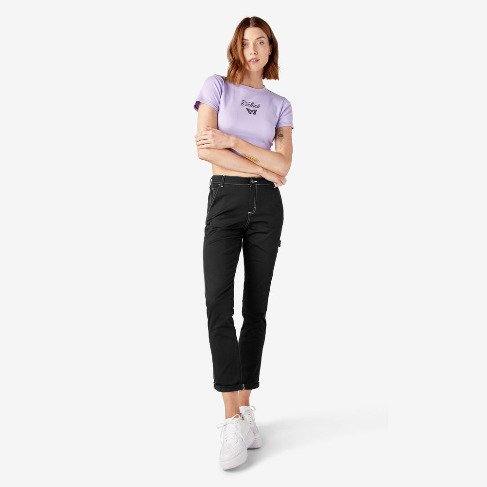 Women's Slim Straight Fit Roll Hem Carpenter Pants | Dickies near me