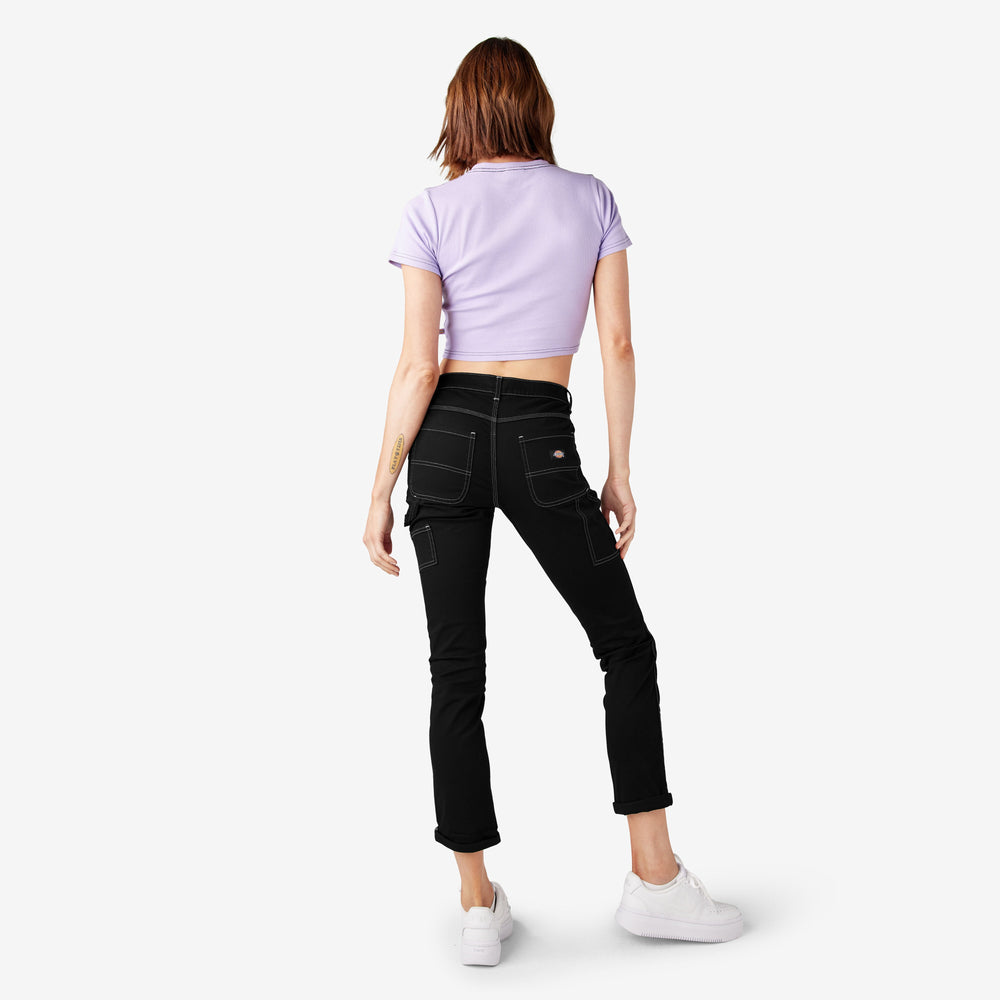 Women's Slim Straight Fit Roll Hem Carpenter Pants | Dickies near me