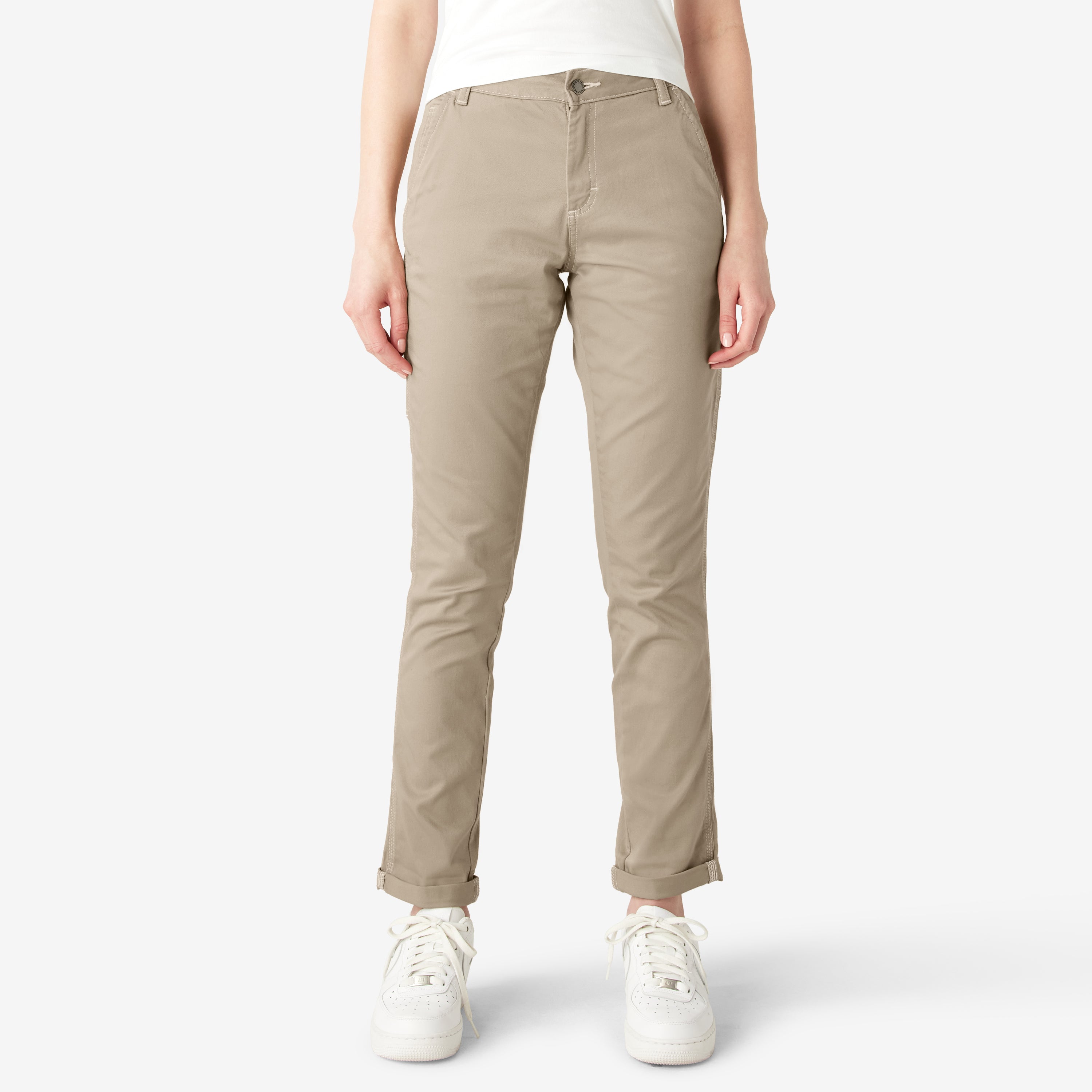 Women's Slim Straight Fit Roll Hem Carpenter Pants | Dickies near me