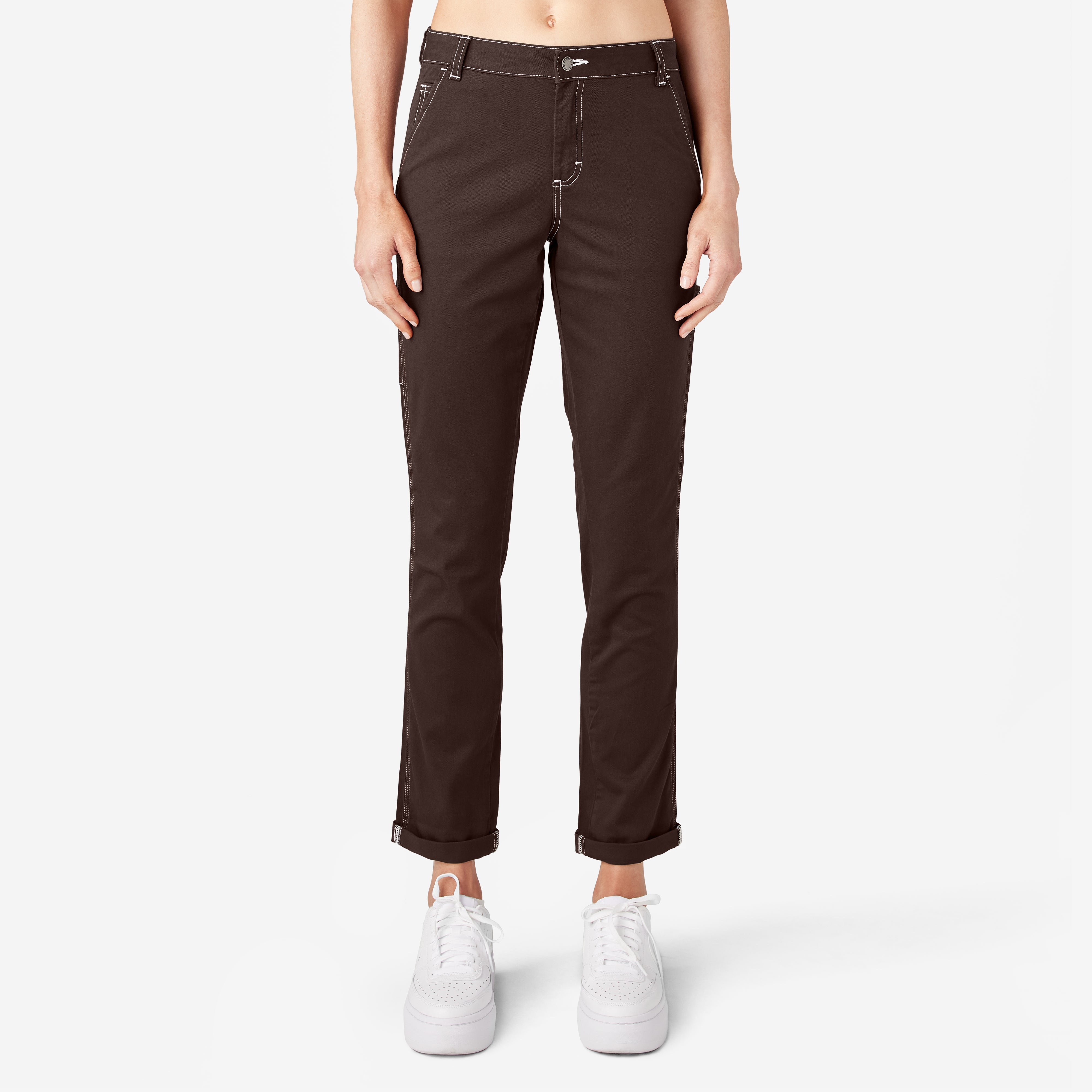 Women's Slim Straight Fit Roll Hem Carpenter Pants | Dickies near me
