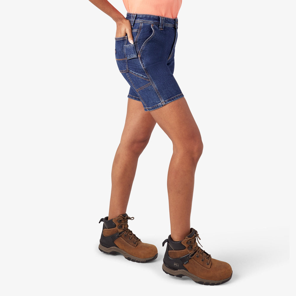 Women’s Relaxed Fit Denim Carpenter Shorts, 7" | Dickies discount