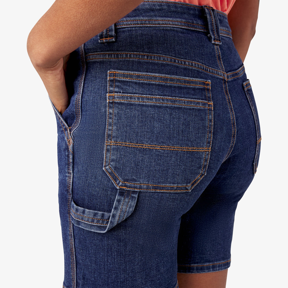 Women’s Relaxed Fit Denim Carpenter Shorts, 7" | Dickies discount