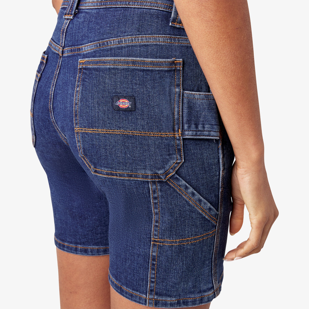 Women’s Relaxed Fit Denim Carpenter Shorts, 7" | Dickies discount