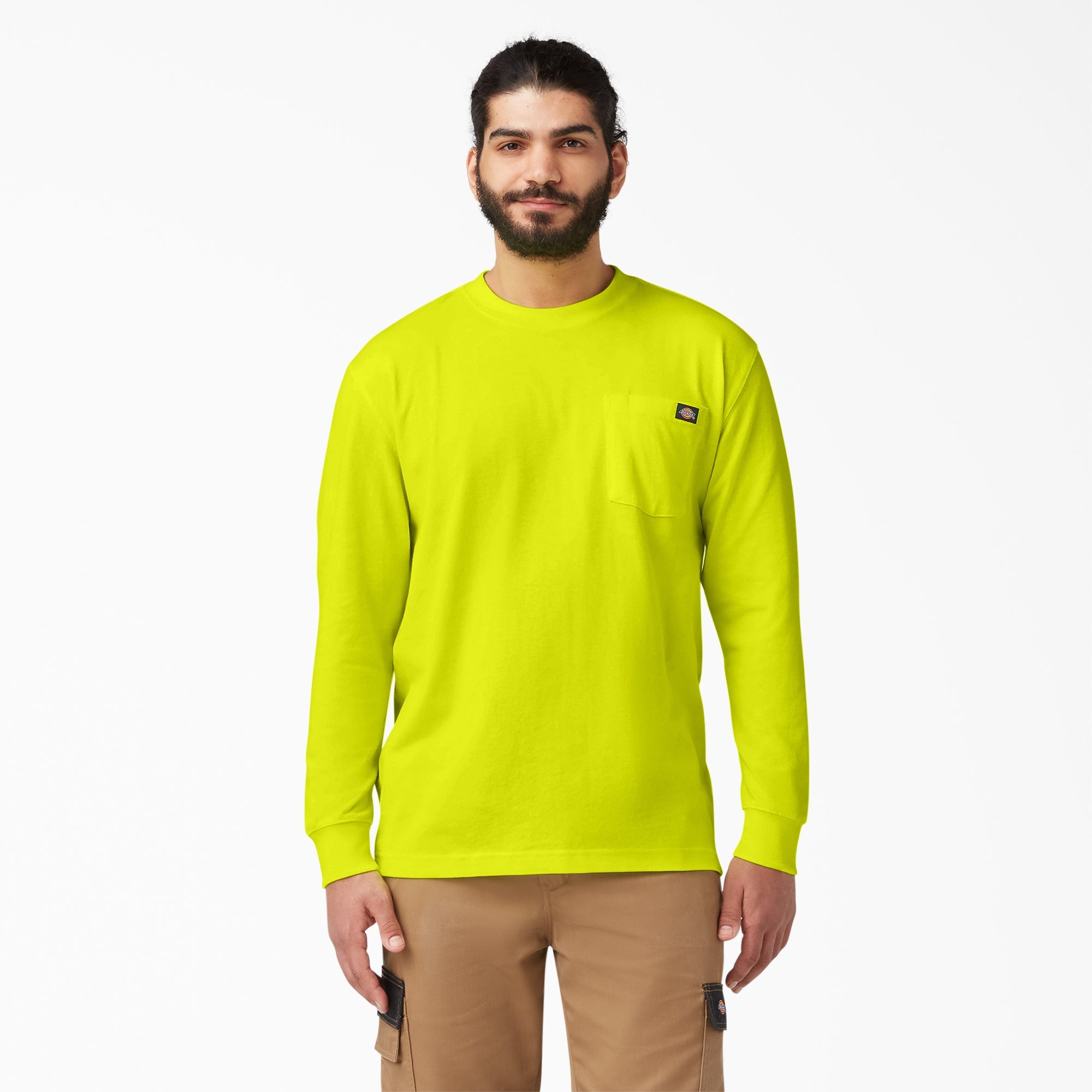 Heavyweight Neon Long Sleeve Pocket T-Shirt | Dickies discount