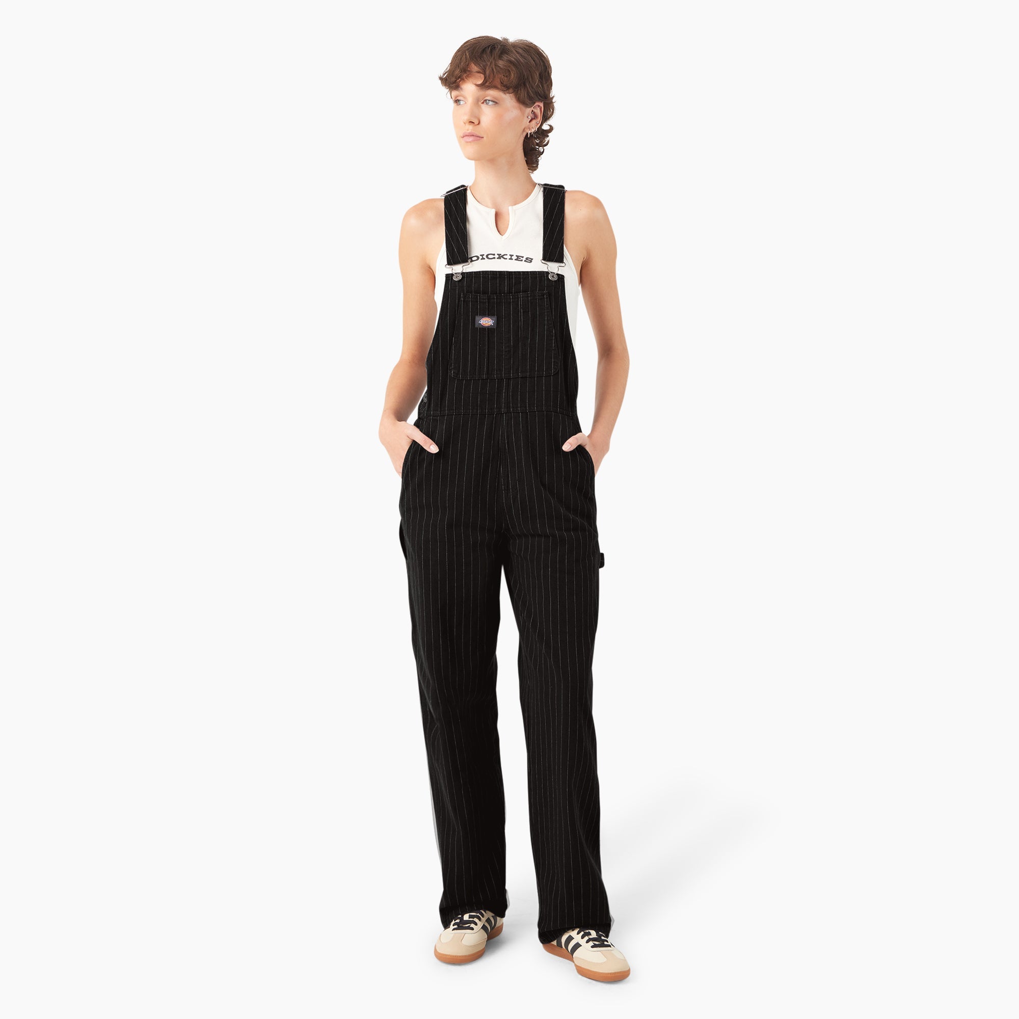 Women’s Pinstripe Service Bib Overalls | Dickies for sale