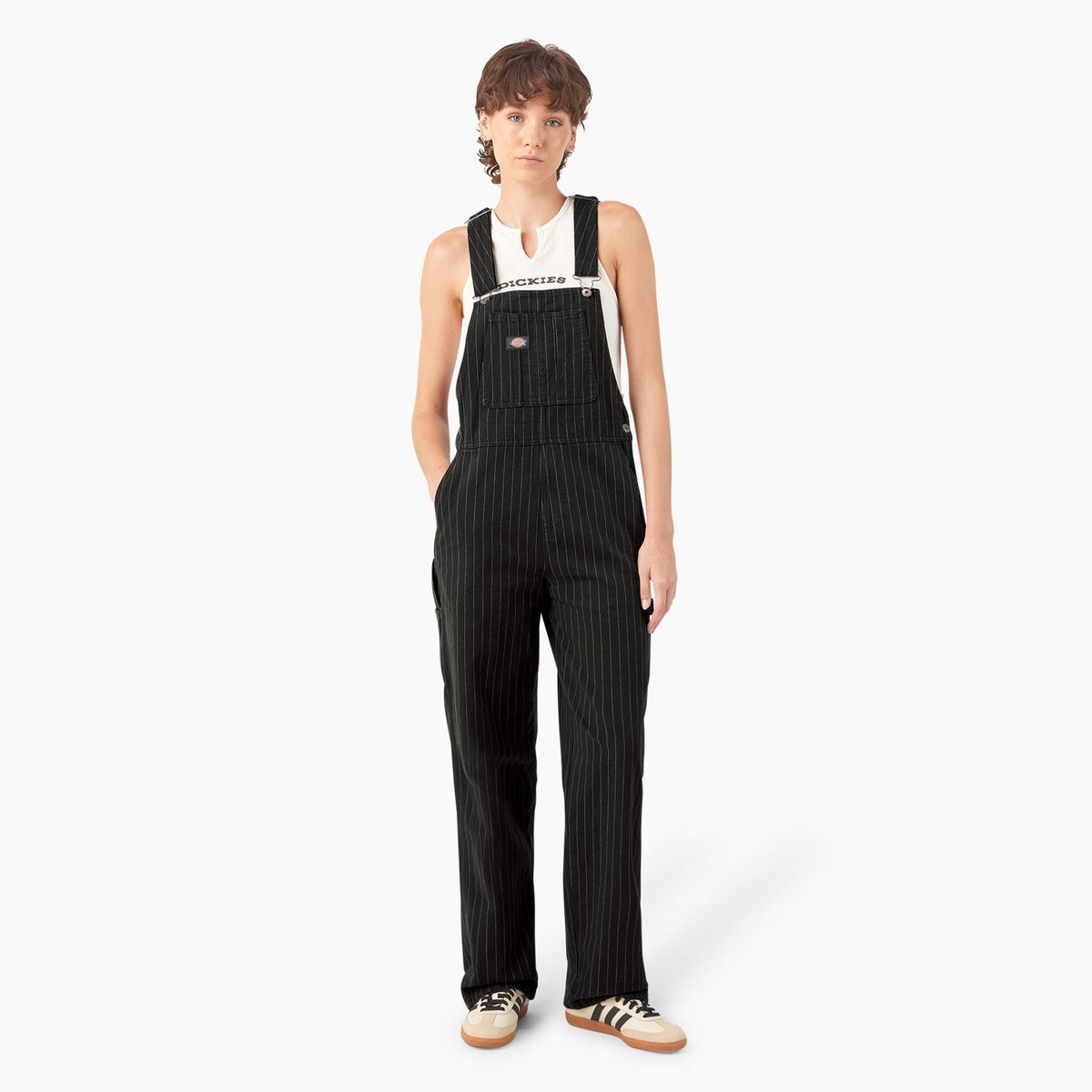 Women’s Pinstripe Service Bib Overalls | Dickies for sale