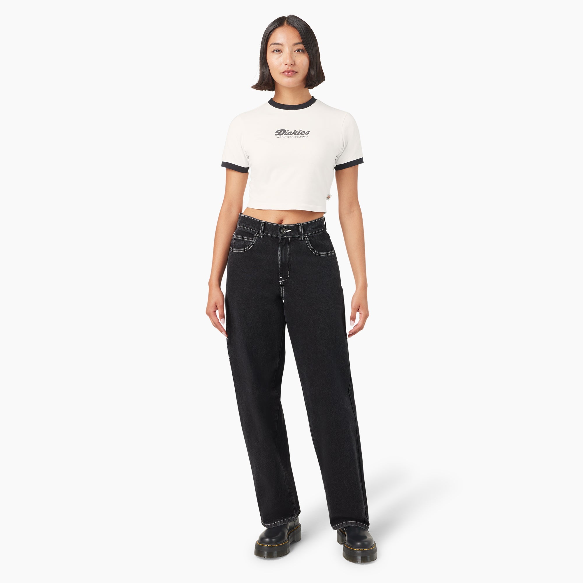 Women’s Lewistown Cropped Ringer T-Shirt | Dickies online shop