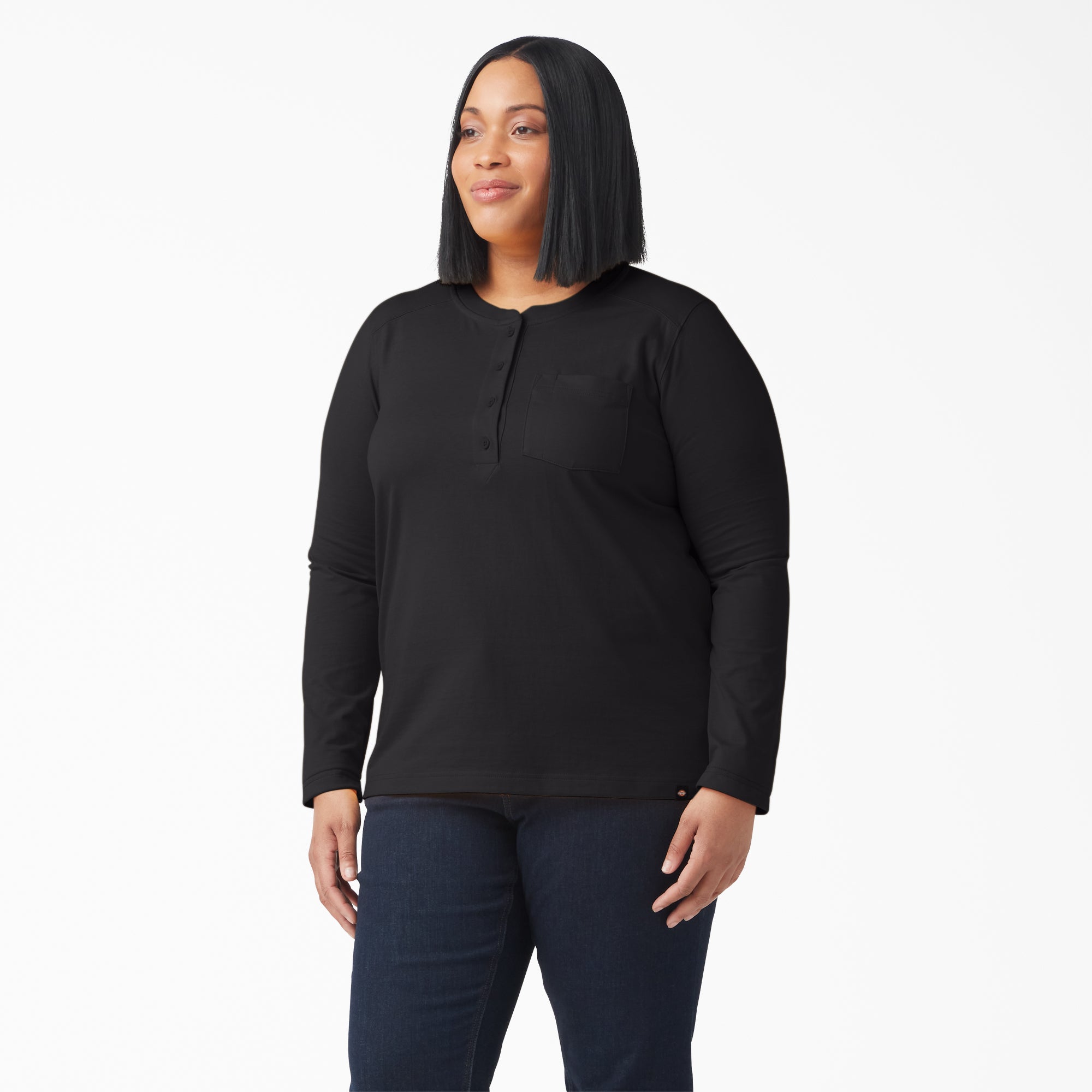Women's Plus Heavyweight Henley | Dickies online shop