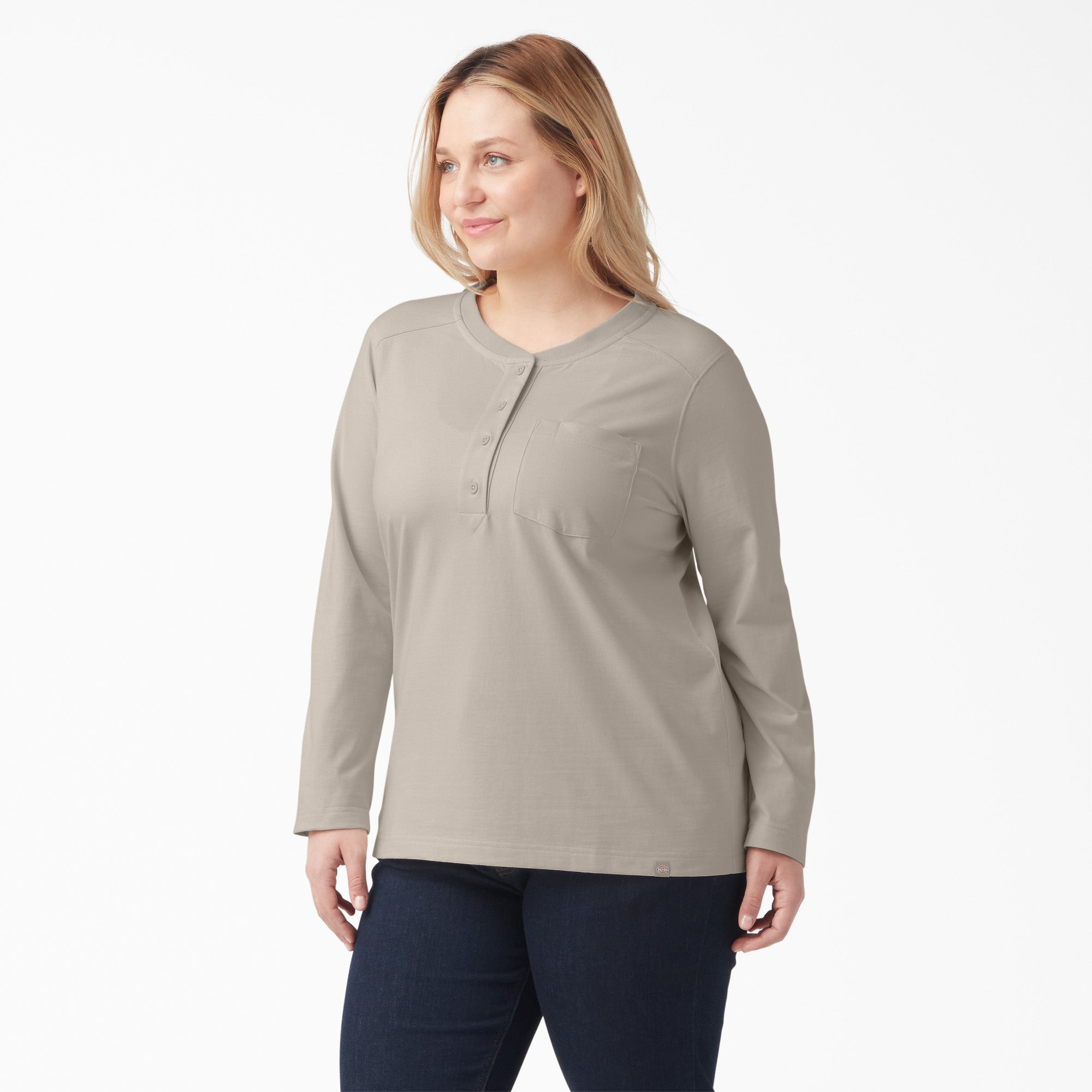 Women's Plus Heavyweight Henley | Dickies online shop