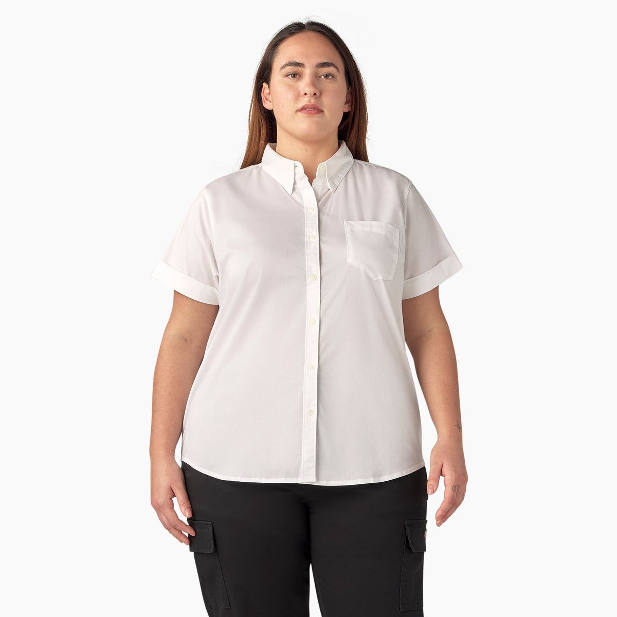 Women’s Plus Button-Up Shirt | Dickies for sale