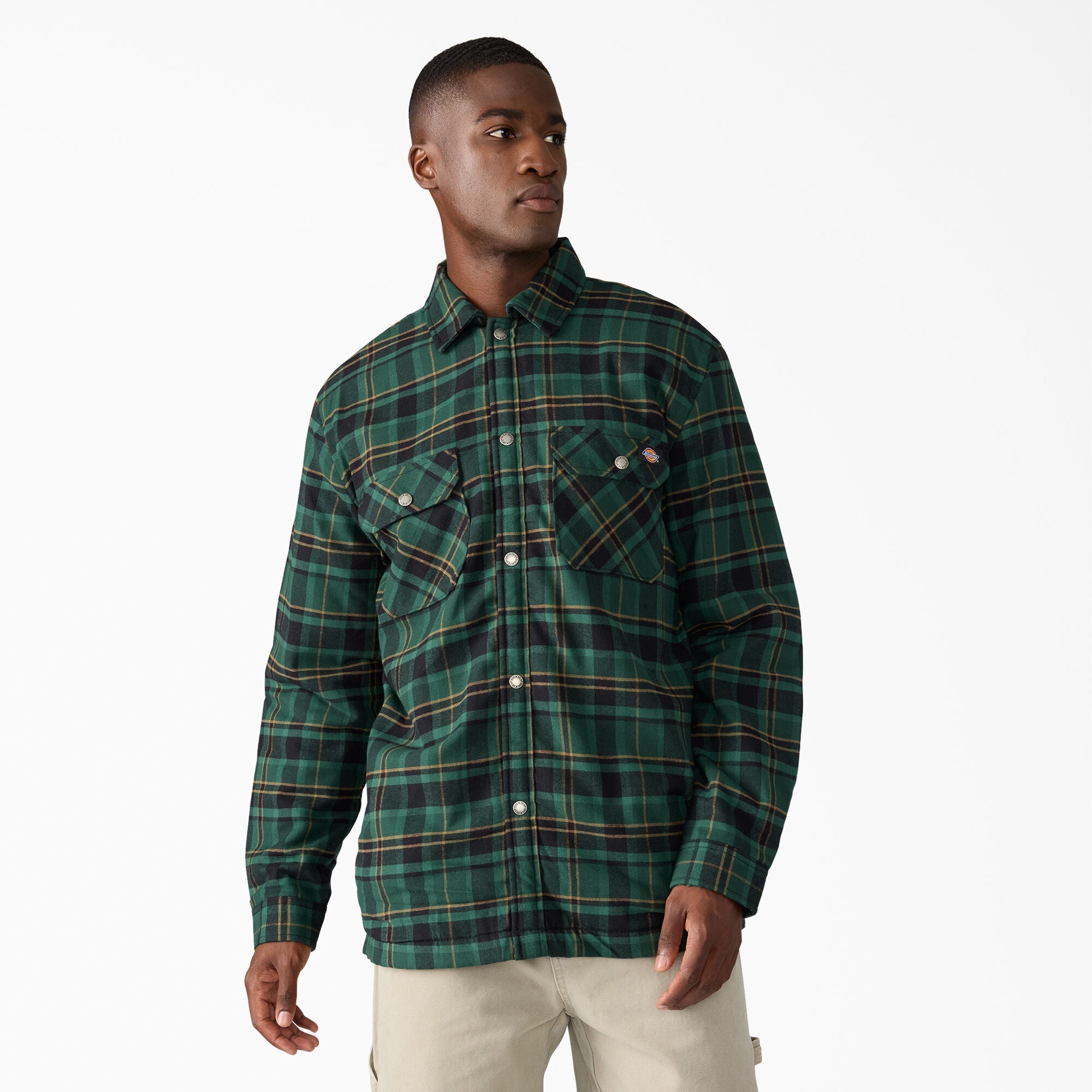 Water Repellent Fleece-Lined Flannel Shirt Jacket | Dickies online shop