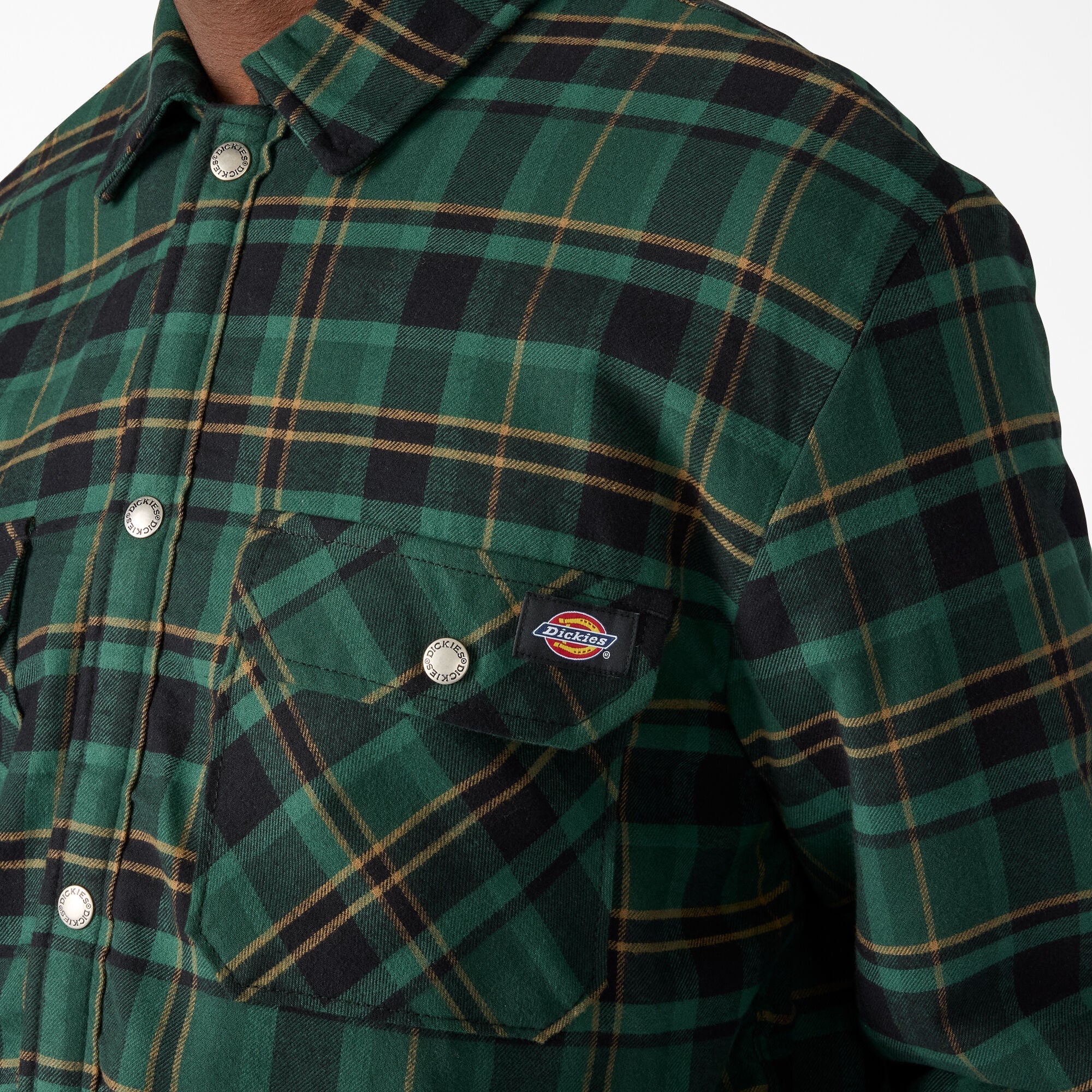 Water Repellent Fleece-Lined Flannel Shirt Jacket | Dickies online shop