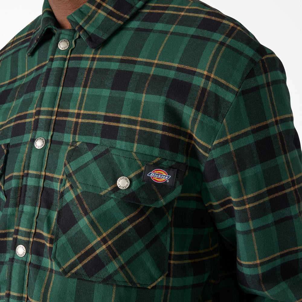 Water Repellent Fleece-Lined Flannel Shirt Jacket | Dickies online shop