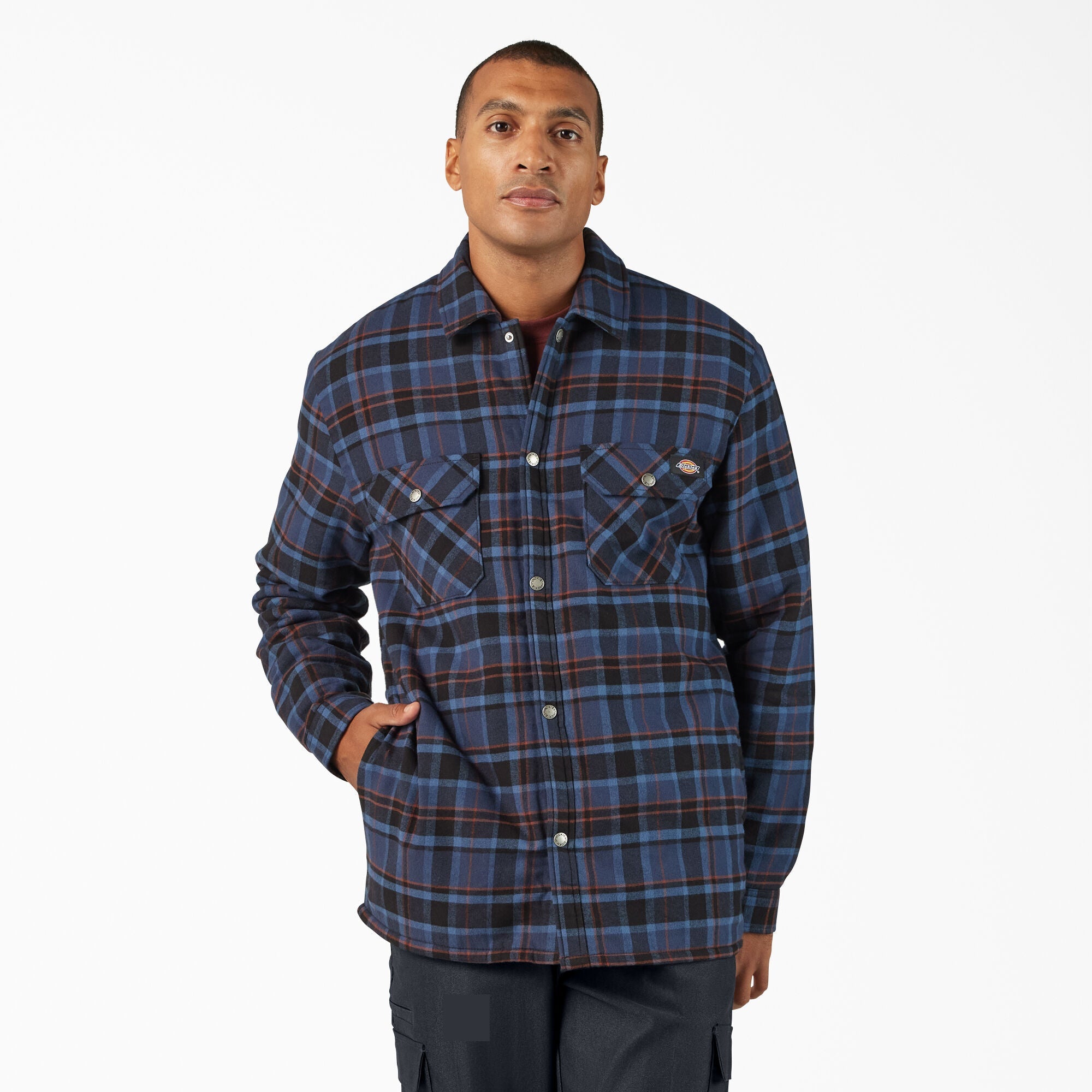 Water Repellent Fleece-Lined Flannel Shirt Jacket | Dickies online shop